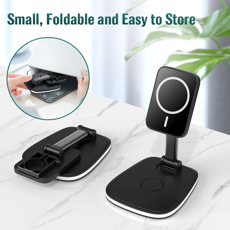 3in1 15W Folding Wireless Magnetic Charger