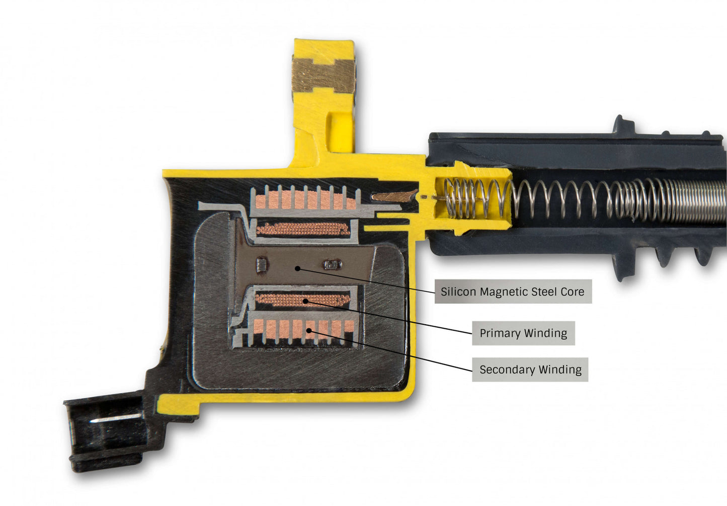 ACCEL Ignition Coil - SuperCoil - 2008-2014 Ford 4.6L/5.4L/6.8L 3-valve engine, Yellow, Individual