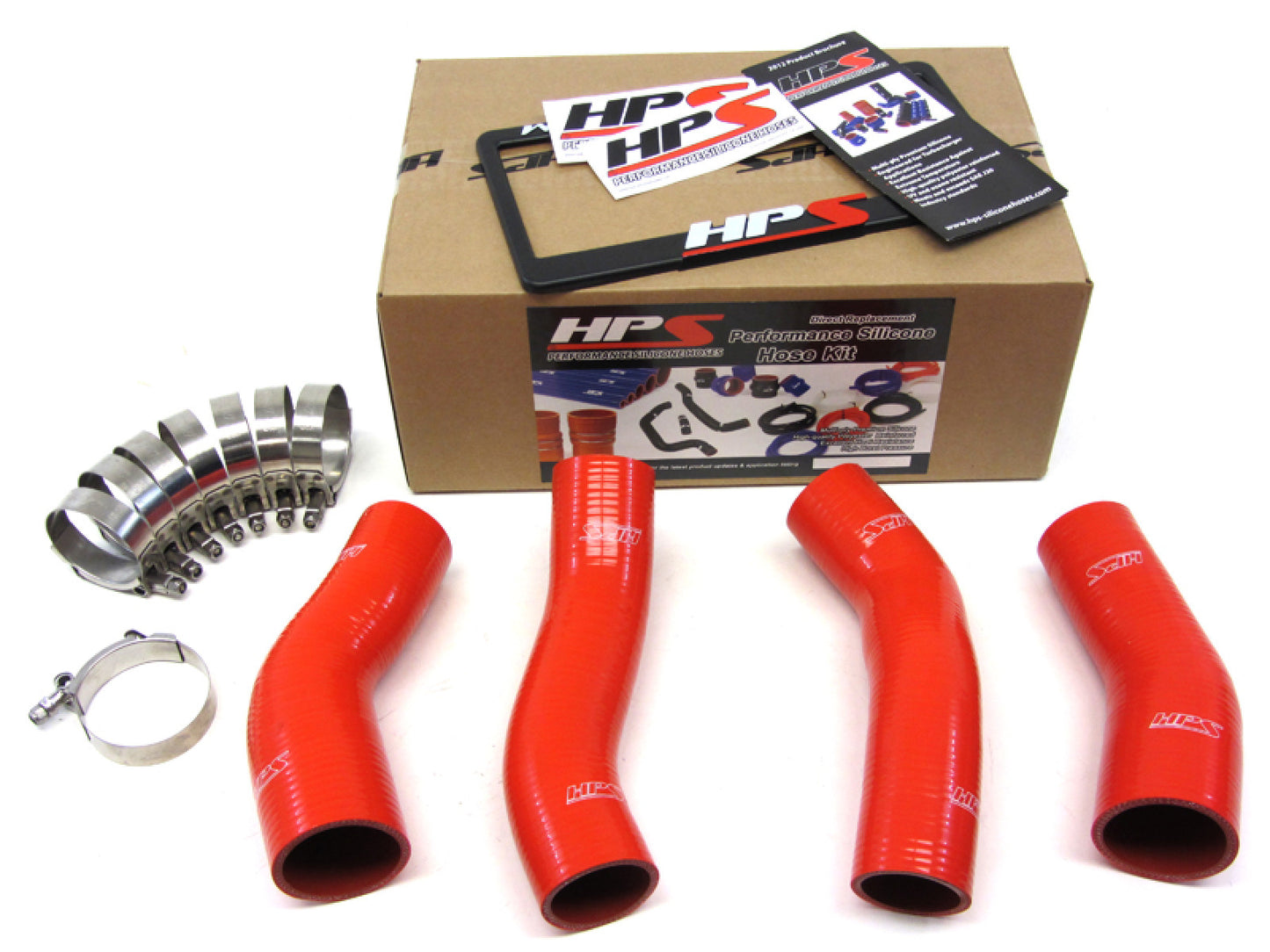 HPS Red Reinforced Silicone Intercooler Hose Kit for Nissan 90-96 300ZX Twin Turbo