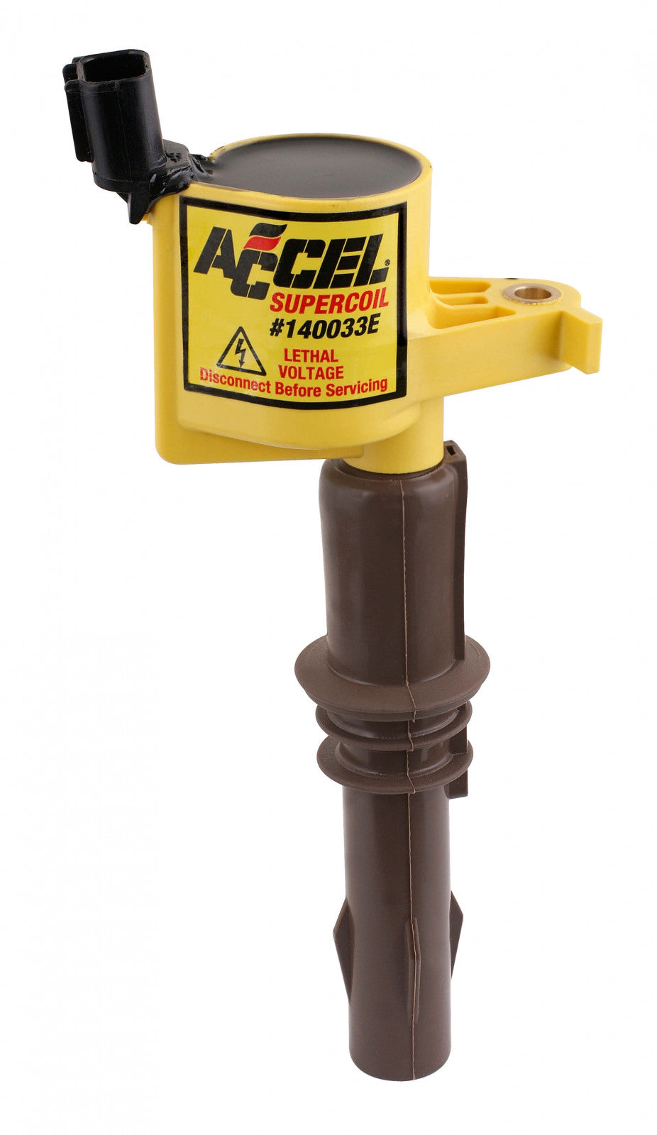 ACCEL Ignition Coil - SuperCoil - 2008-2014 Ford 4.6L/5.4L/6.8L 3-valve engine, Yellow, Individual