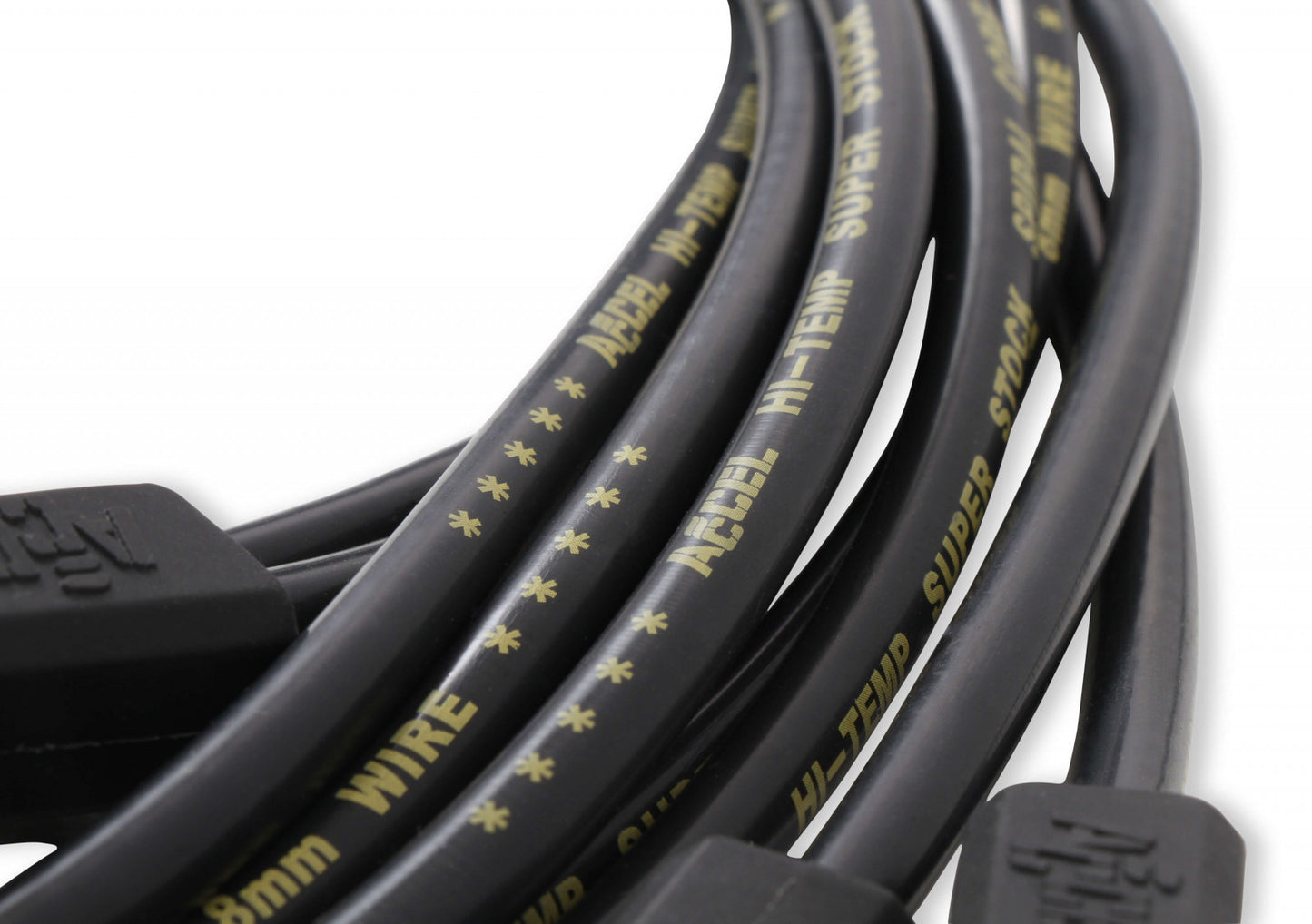 ACCEL Spark Plug Wire Set- 8mm - Super Stock - Custom - Black Wire