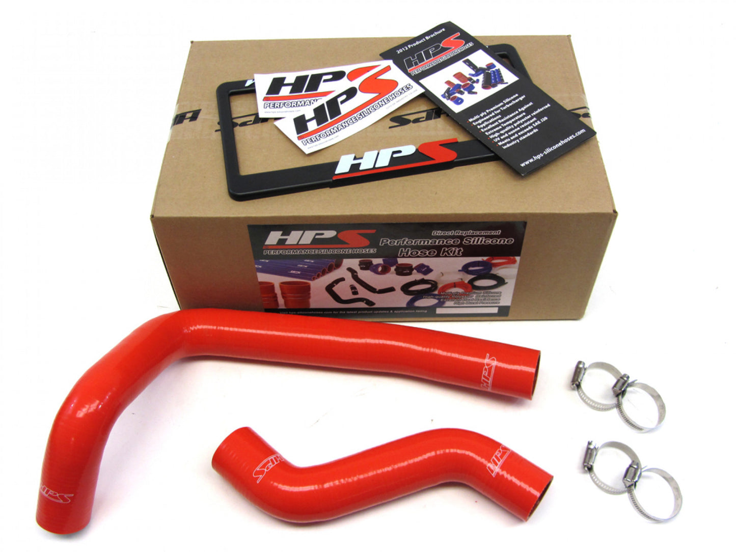 HPS Red Reinforced Silicone Radiator Hose Kit Coolant for Mazda 93-97 RX7 FD3S