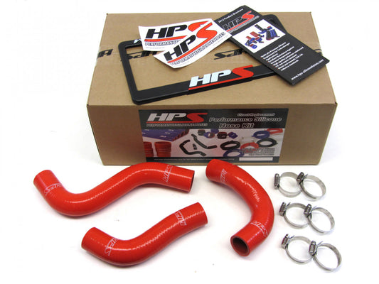 HPS Red Reinforced Silicone Radiator Hose Kit Coolant for Mazda 90-93 Miata