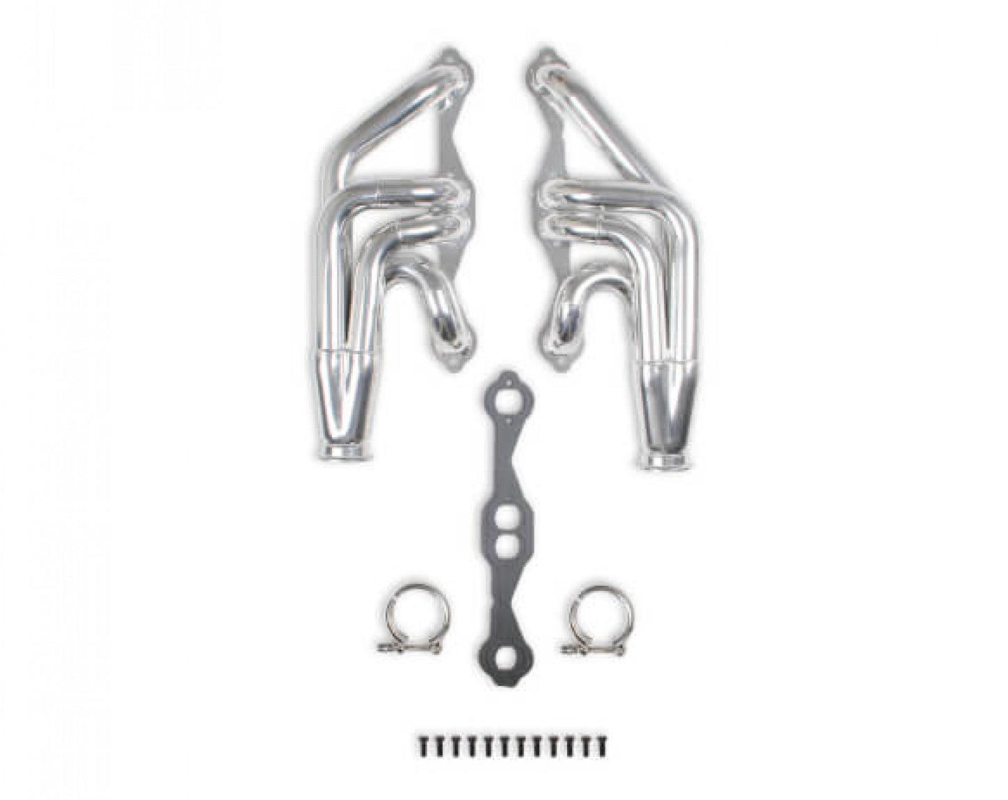 Flowtech Sbc Turbo Headers 1-3/4 Silver Ceramic Exhaust Header