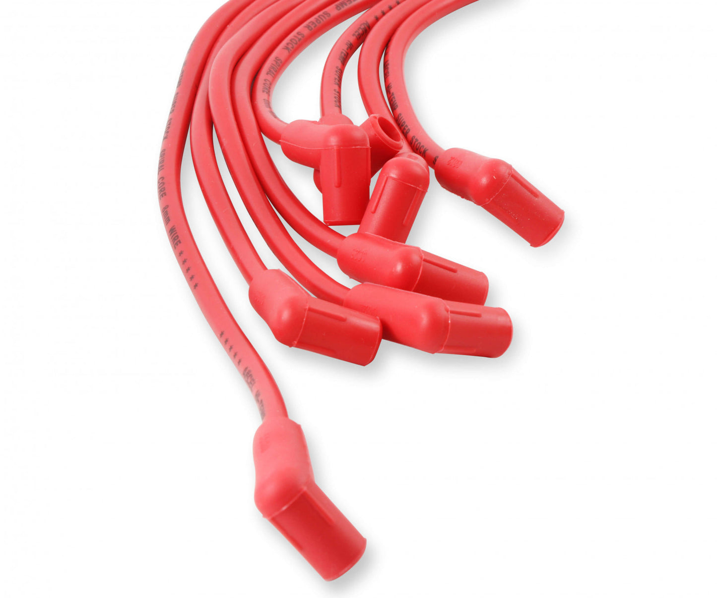 ACCEL SPARK PLUG WIRE SET - 90 DEG BOOTS - RED