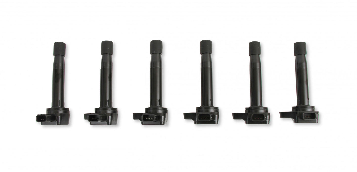 ACCEL Ignition Coil - Honda and Acura 3.0, 3.2, 3.5L, 6-cylinder, Black, 6-Pack