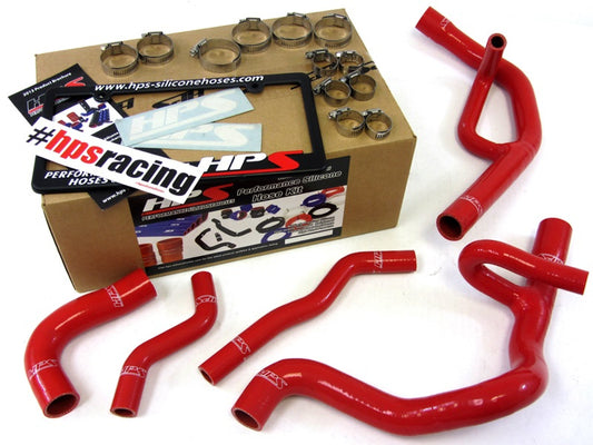 HPS Reinforced Red Silicone Radiator Hose Kit Coolant for Dodge 13-16 Dart 2.0L 2.4L Non Turbo