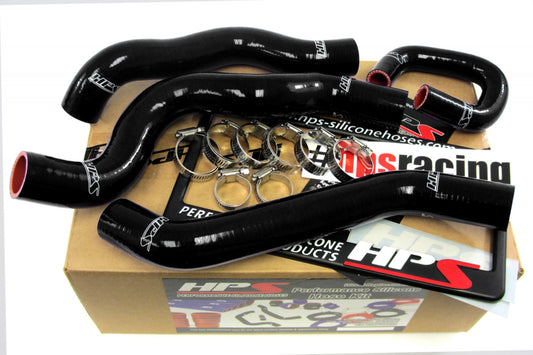 HPS Black Reinforced Silicone Radiator Hose Kit Coolant for Chevy 08-10 Cobalt SS 2.0L Turbo