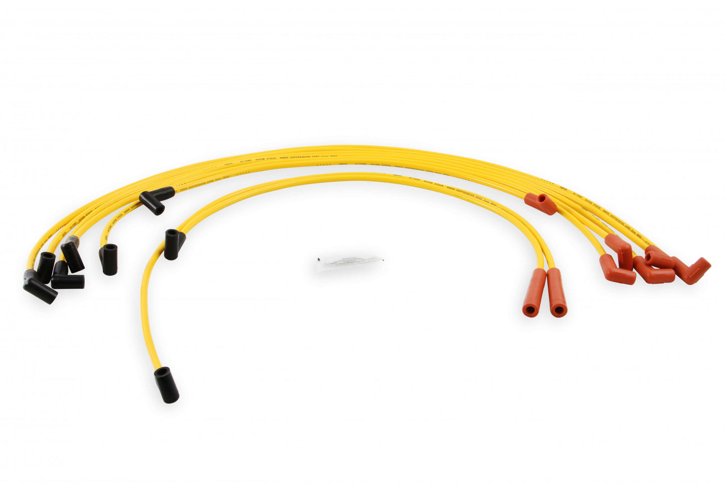 ACCEL Spark Plug Wire Set - 8mm - Super Stock - Graphite Core - Yellow with HEI Style Boots-