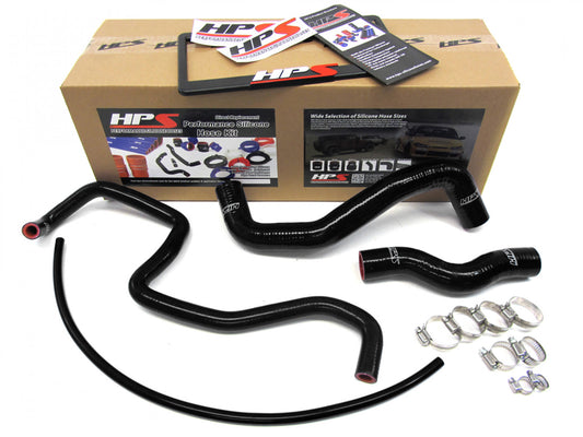 HPS Black Reinforced Silicone Radiator Hose Kit Coolant for Nissan 03-06 350Z
