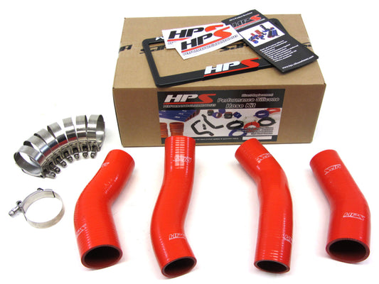 HPS Red Reinforced Silicone Intercooler Hose Kit for Nissan 90-96 300ZX Twin Turbo