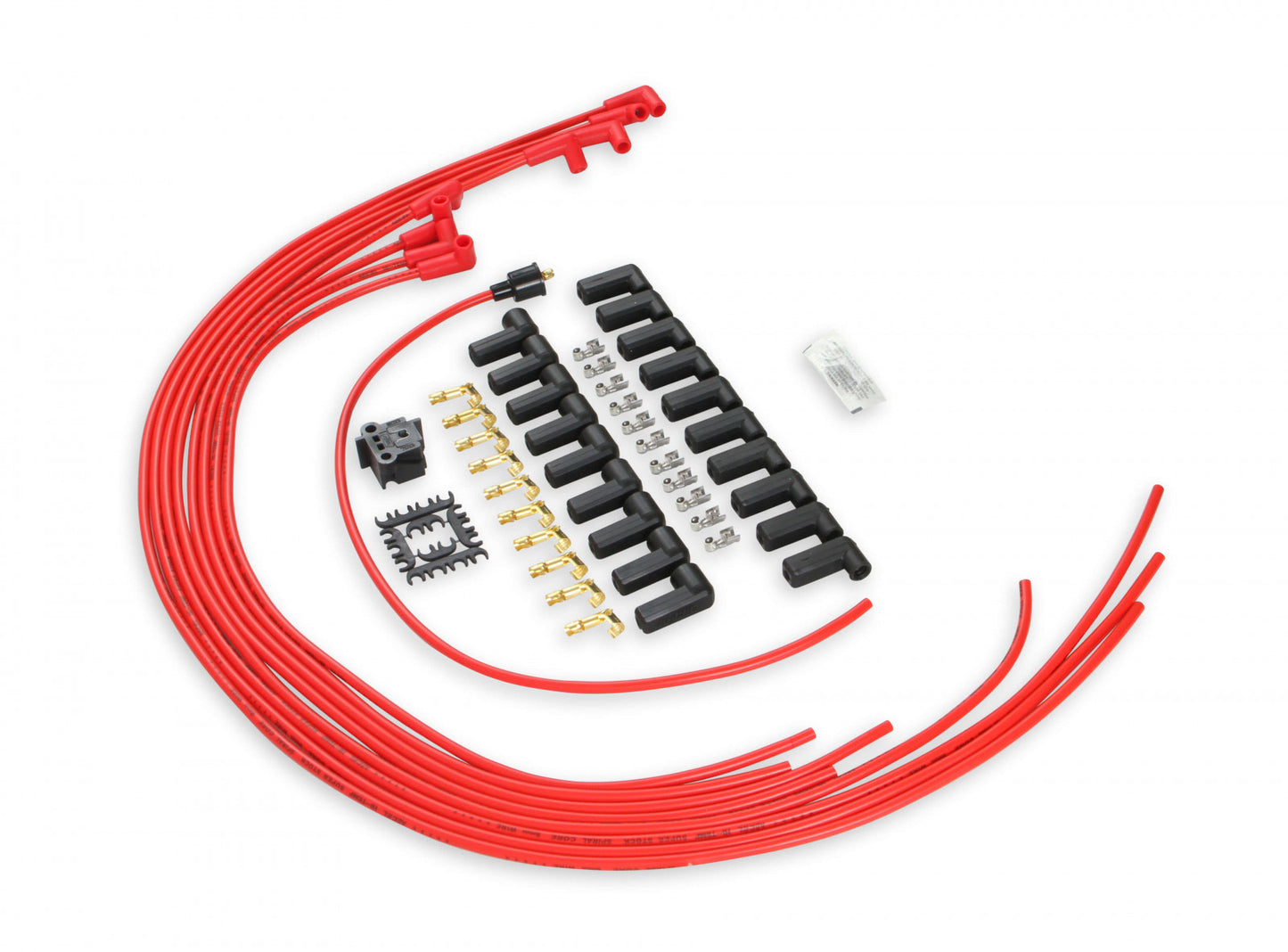 ACCEL Spark Plug Wire Set - 8mm - Universal - Red Wire with Red 90 Deg Boots