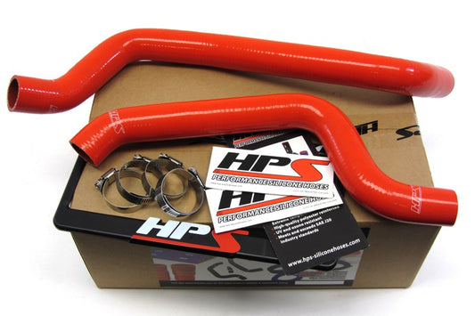 HPS Red Reinforced Silicone Radiator Hose Kit Coolant for Mitsubishi 91-99 3000GT DOHC NA & Turbo