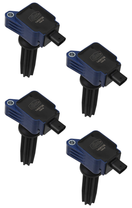 ACCEL Ignition Coil - SuperCoil - 2012-2017 Ford EcoBoost 2.0L/2.3L - L4 - Blue - 4-Pack