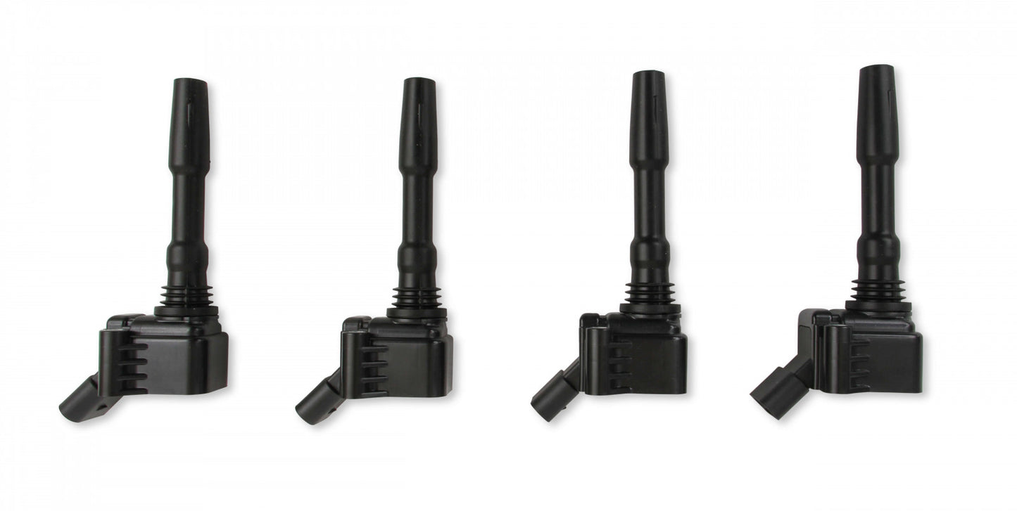 ACCEL Ignition Coils - 2014-2019 VW/Audi 1.8/2.0L Engines, 4-Pack, Black