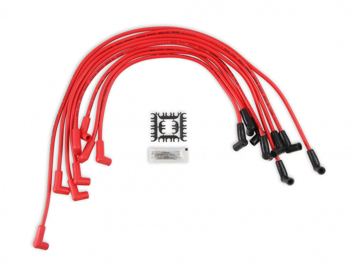 ACCEL SPARK PLUG WIRE SET - 90 DEG BOOTS - RED