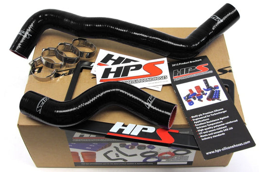 HPS Black Reinforced Silicone Radiator Hose Kit Coolant for Nissan 91-99 Sentra w/ SR