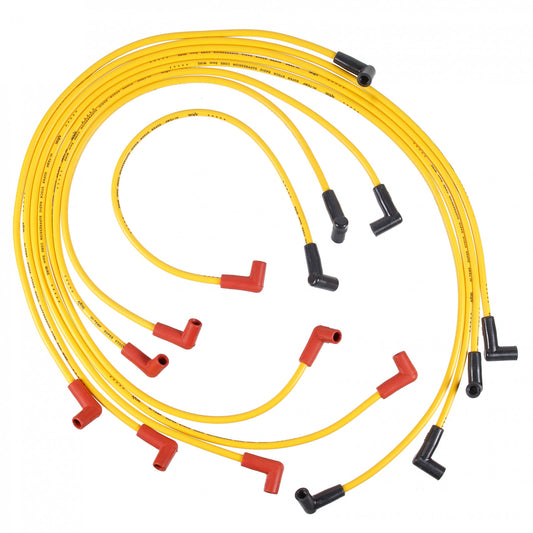 ACCEL Spark Plug Wire Set - Super Stock Graphite Core 8mm - Chevy 5.0/5.7L 1975-82 - Yellow