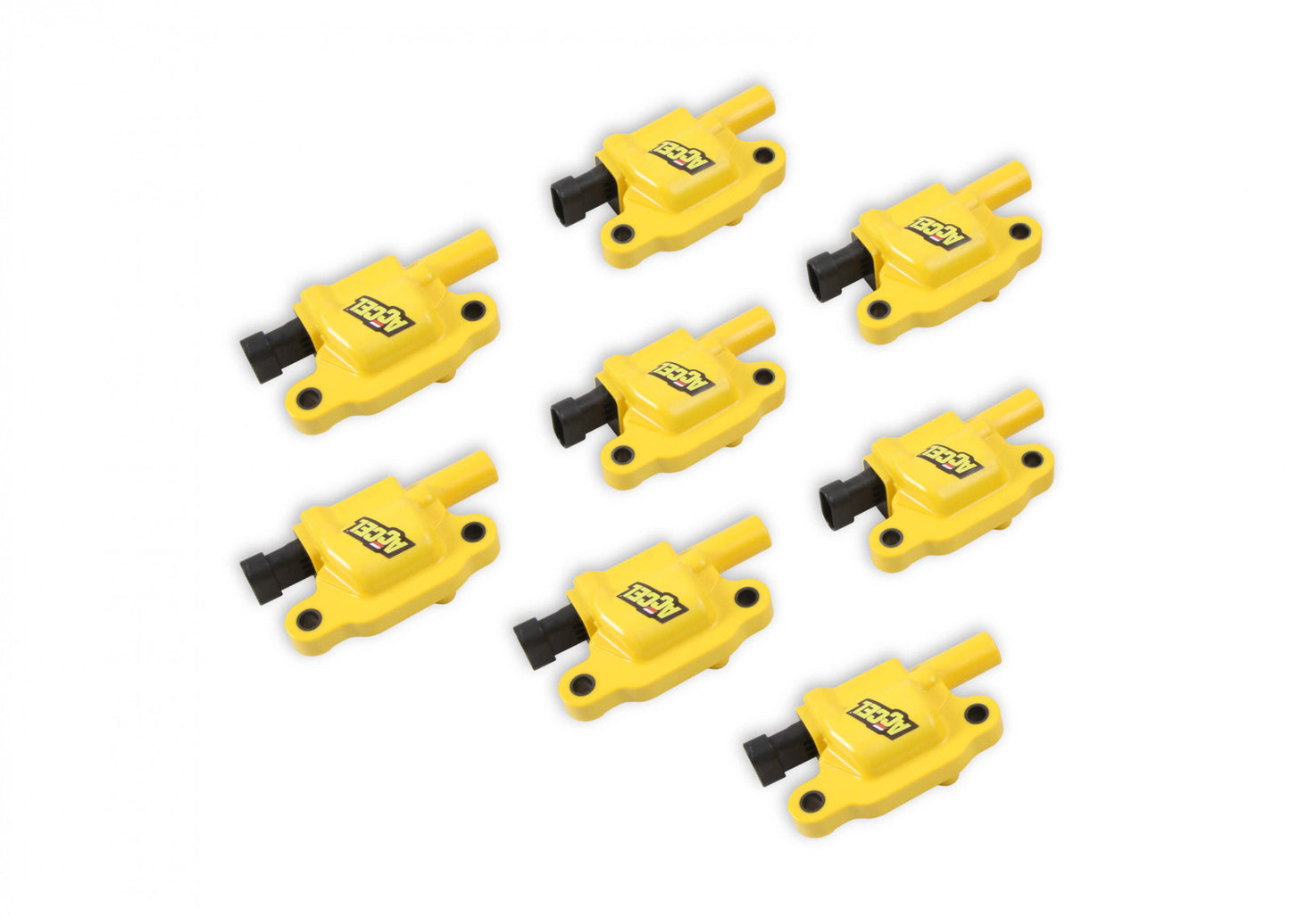 ACCEL Ignition Coils - SuperCoil GM LS2/LS3/LS7 engines, yellow, 8-pack